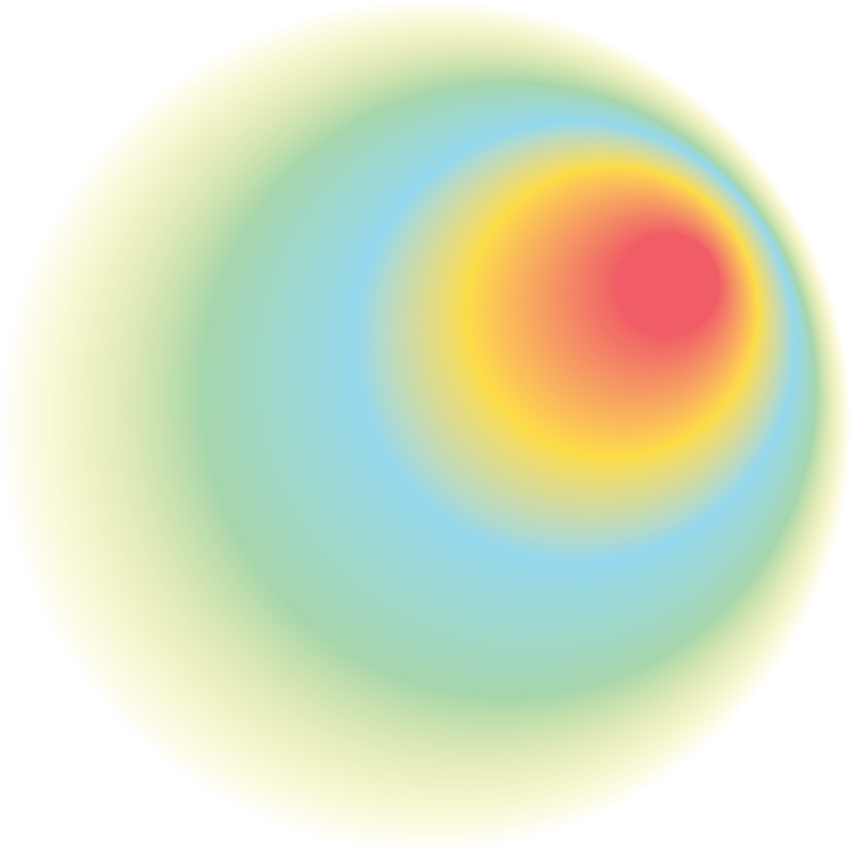 Contemporary Blur Gradient Aura Graphic Shape